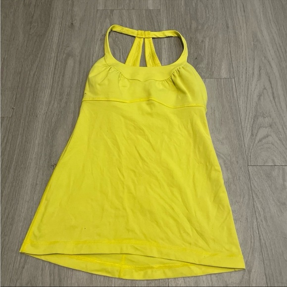 Lululemon Athletica Bright Yellow Halter Top - Picture 1 of 2